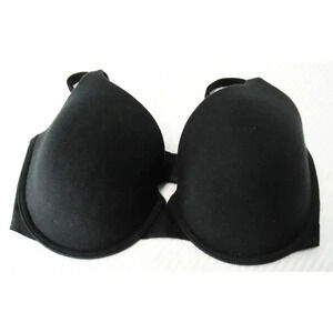 Victoria's Secret Bra Lightly Lined Adjustable Cross Back Straps Black 32DDD